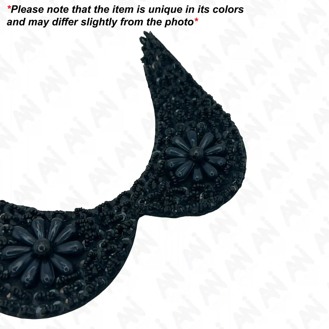 Scalloped Peter Pan Collar Neckline Applique
