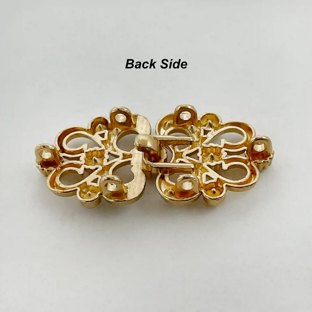 Swarovski-Style Crystal Frog Closure Buttons