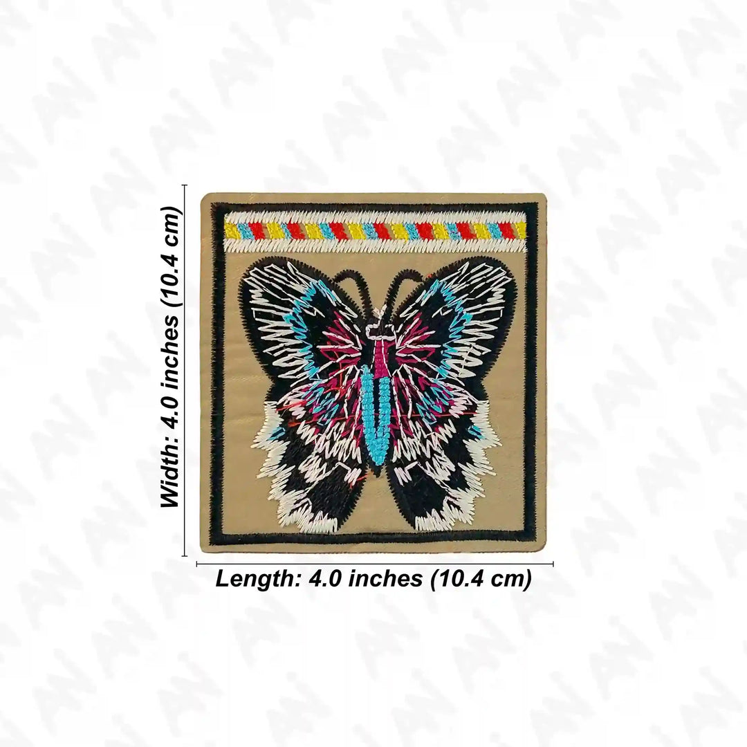 Embroidered Butterfly Patch