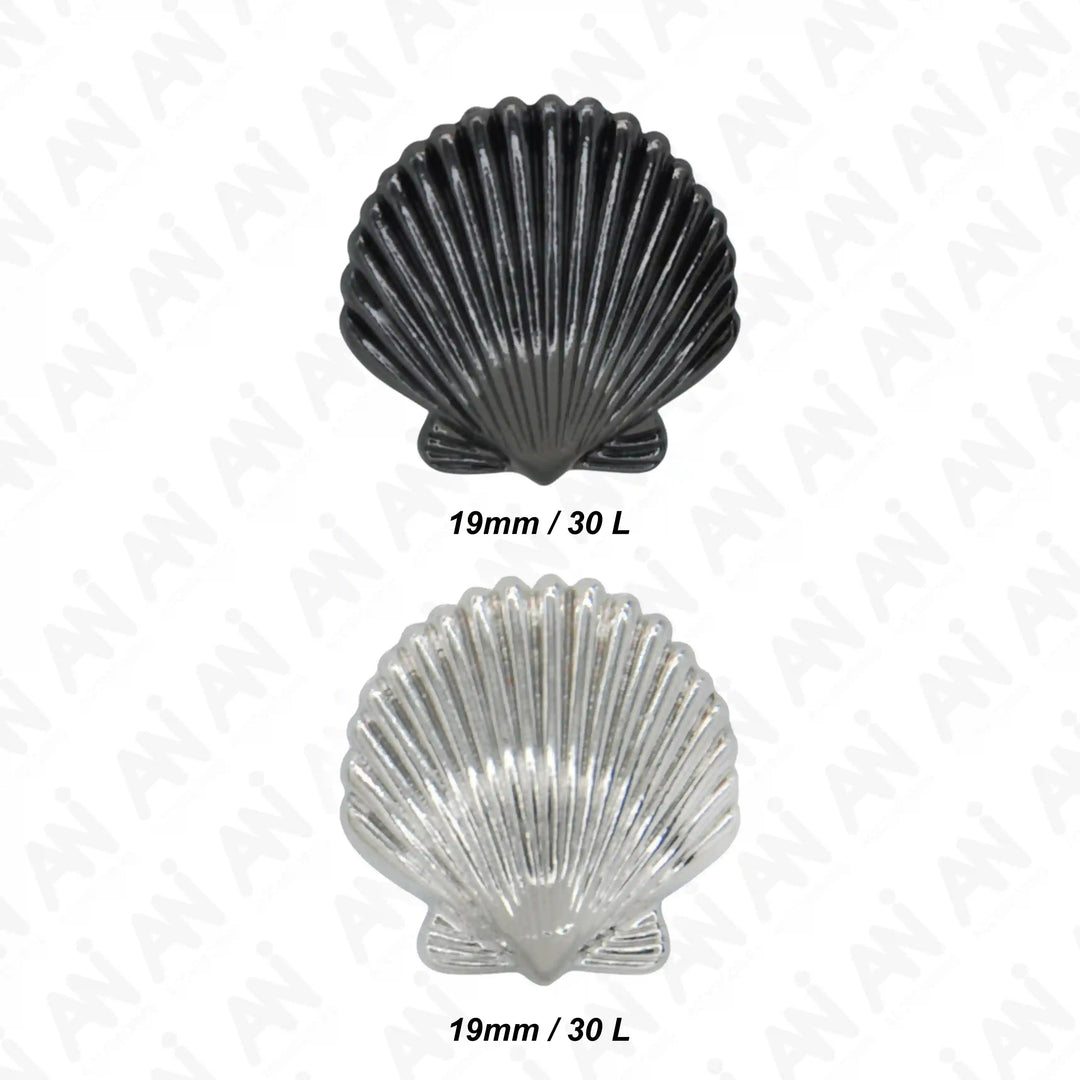 Shell Style Big Size 19mm Buttons