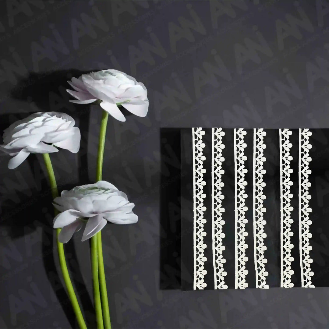 Chain Dot Lighting Sequins Lace Trim | 2 Meter