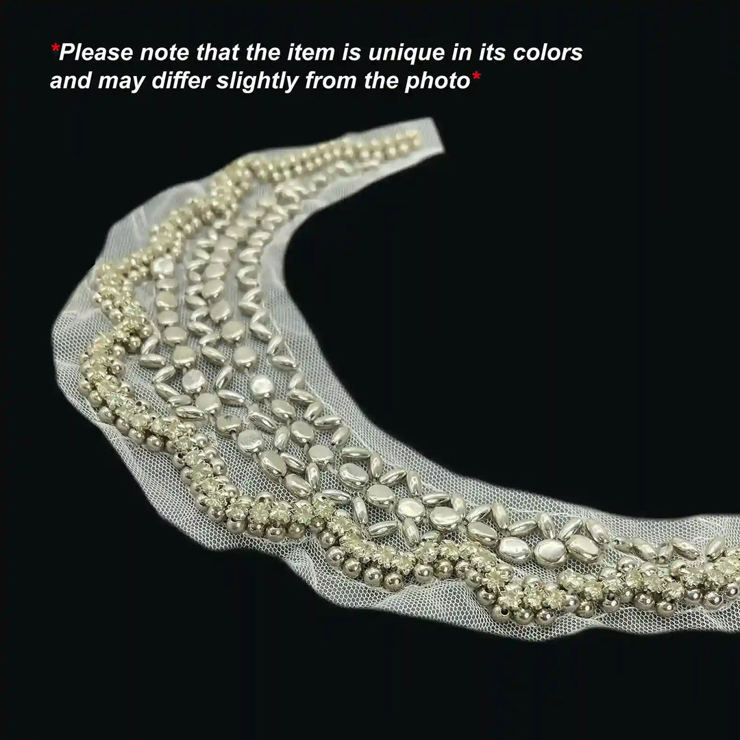 Elegant Art Deco Inspired Round Neckline