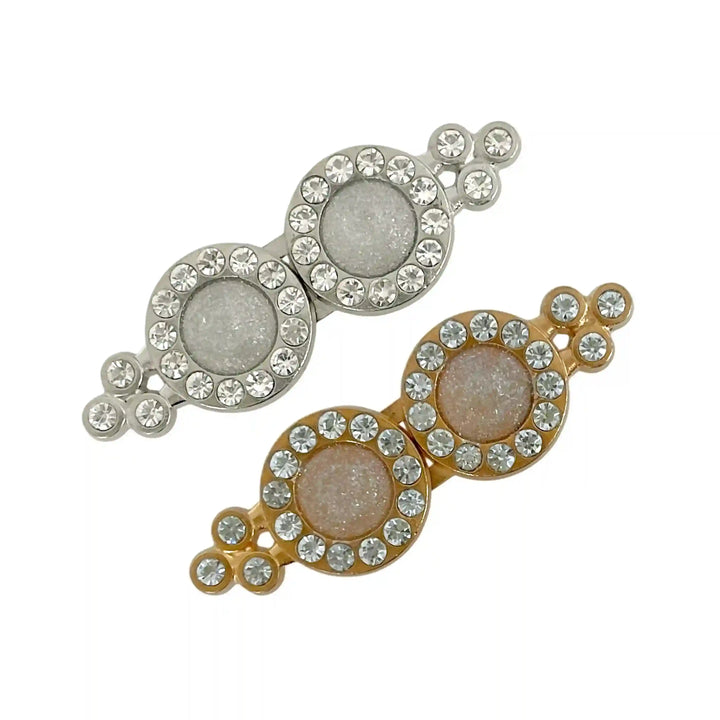 Double Circle Rhinestone Buckle