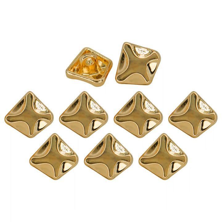 Rounded Square Metal Buttons