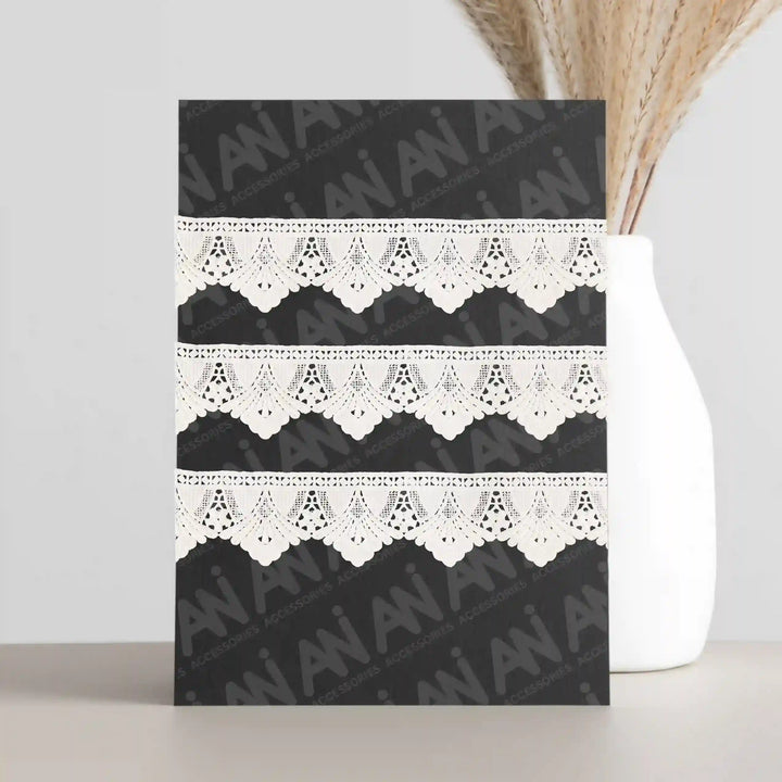 Dahlias Border Sequins Lace | 2 Meter