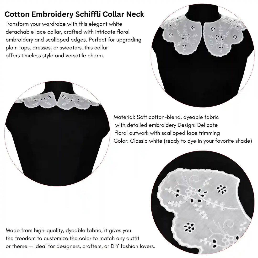 Floral Style Leafy Design Neck Collar