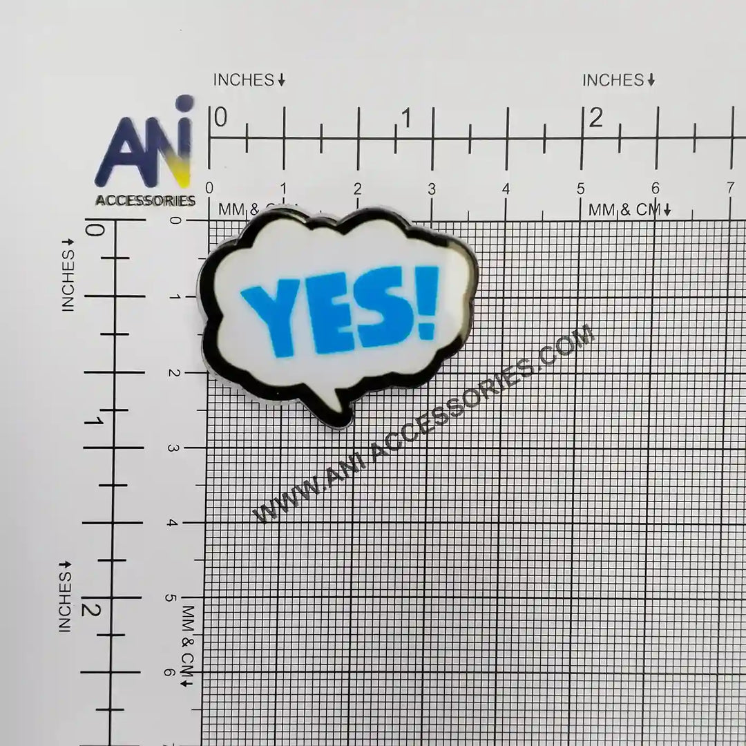 Cloud Yes Acrylic Brooch