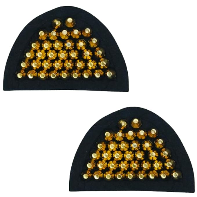 Golden Stud Rivet Sew Patch