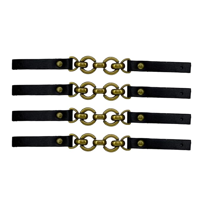 Prong Six Designs Sew on Leather Buckles PU Leather Clip Buckle