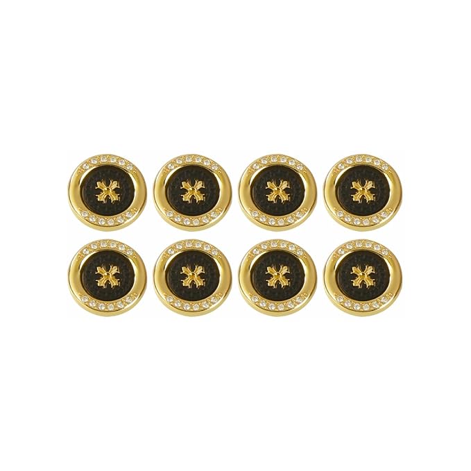 Diamond surrounded cross design buttons