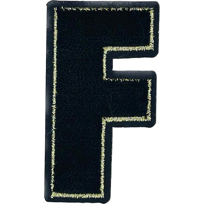 Letter D Hot fix Or Sew Patch