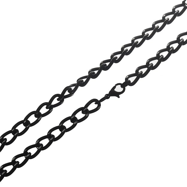 Edgy Elegance Matte Black Chain