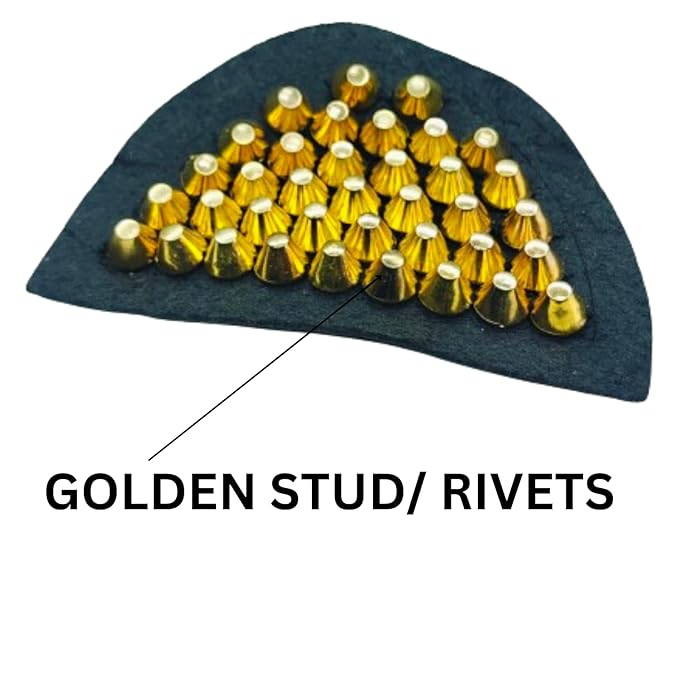 Golden Stud Rivet Sew Patch