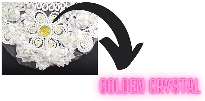 Golden Stone Center Floral Design Neckline