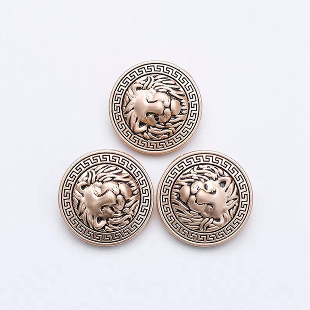 Classic Lion Vintage Shank Buttons for Coat Blazer Suit (Pack of 8)