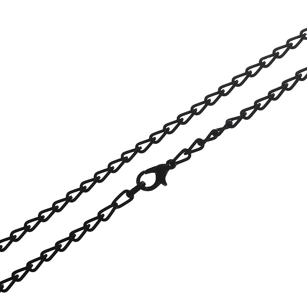 Matte black Teardrop Chain