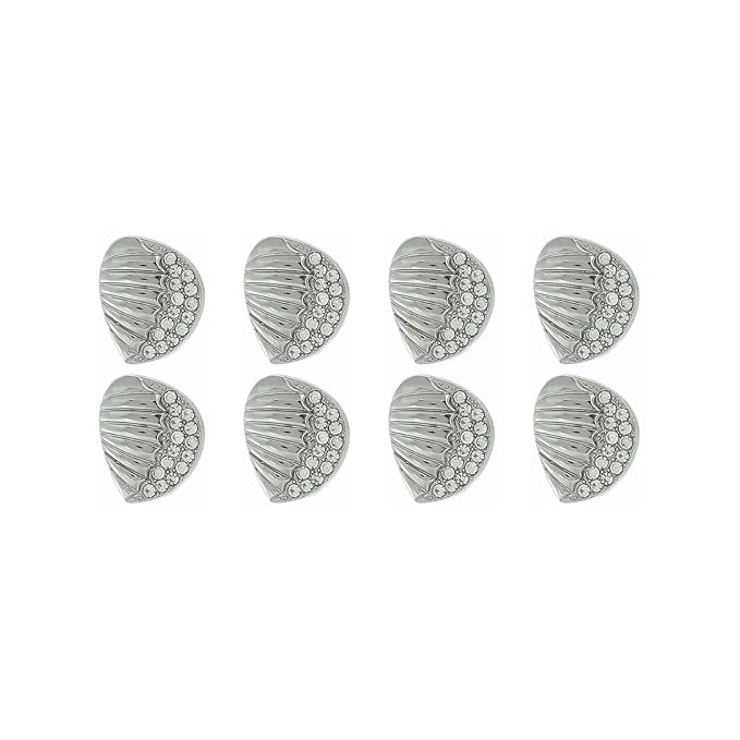 Intricate Seashell Design Metal Buttons