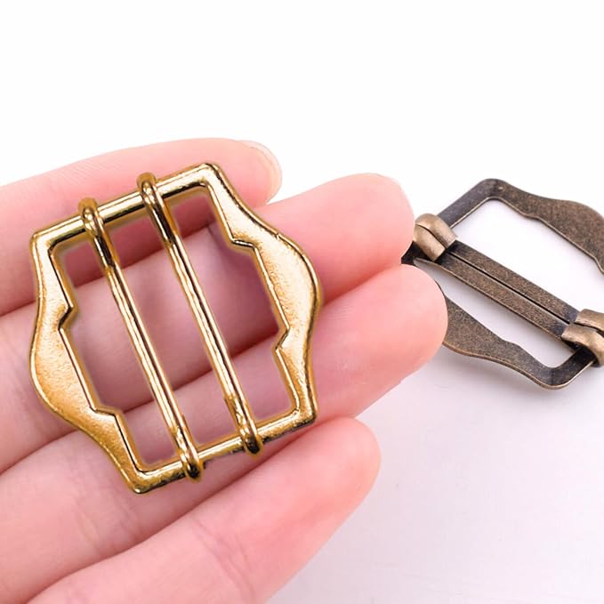 Matt Golden Double Prong Buckle