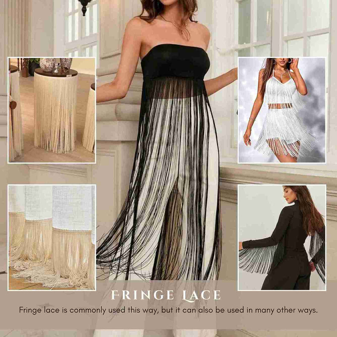 25 Inch Tiered Fringe Tassel Ensemble