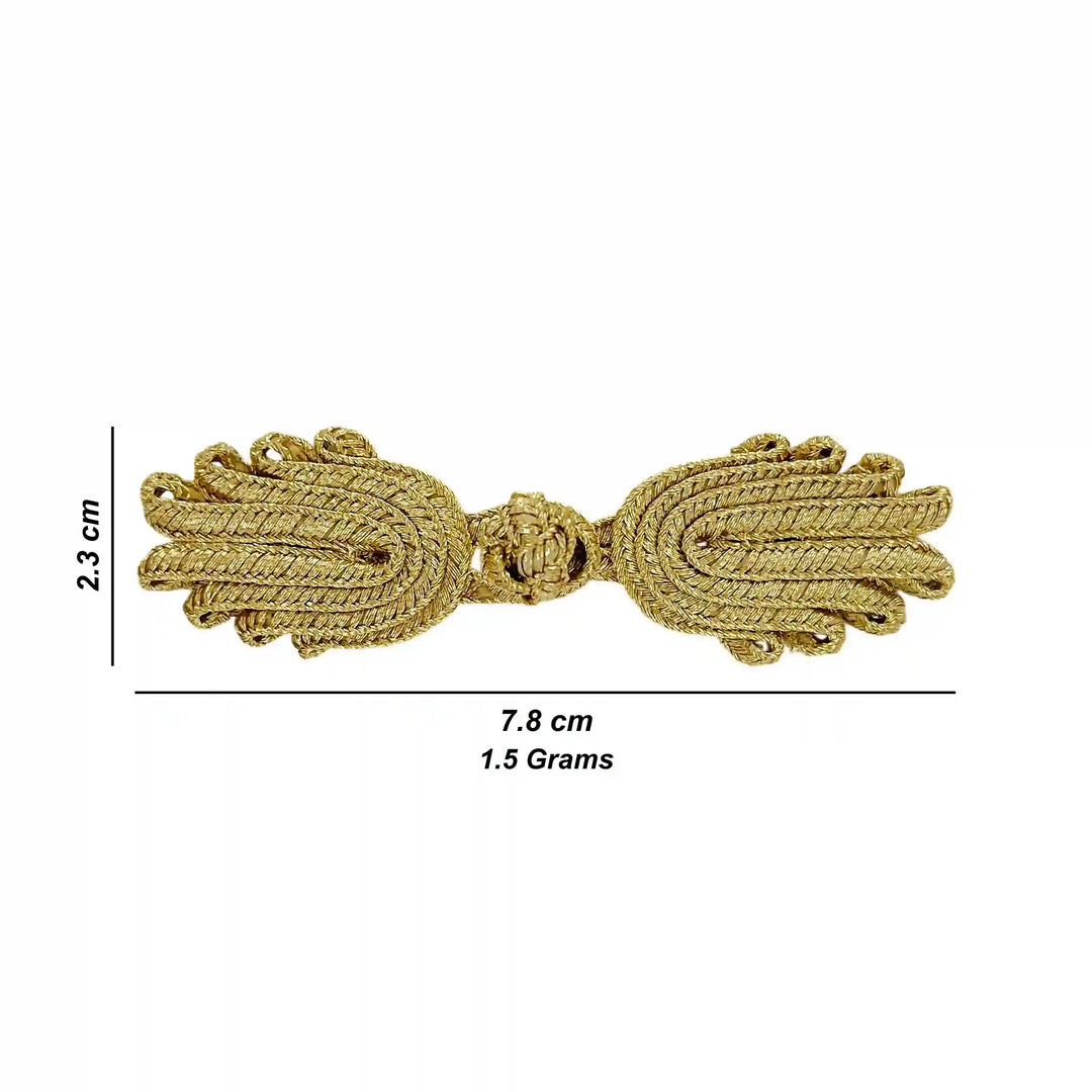 Scalloped Leaf Frog Closure Buttons