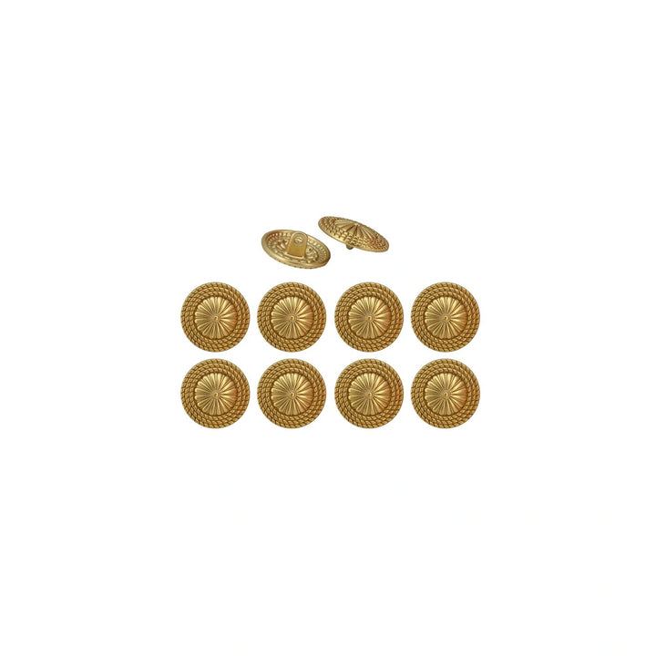 Floral Center Metal Buttons | 15mm(24L), 19mm(30L) & 23mm(36L)