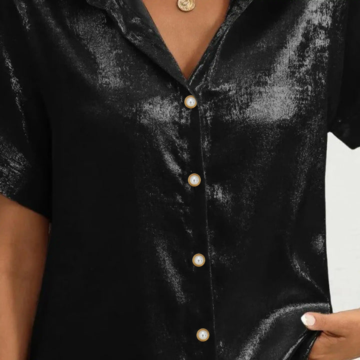 Pearl White Gold Rim Metal Button | 13mm (20L)