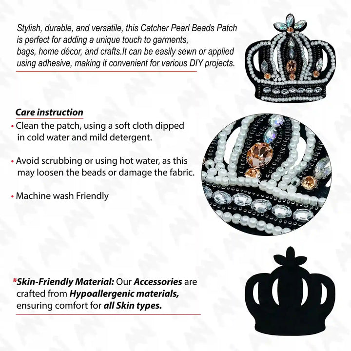 Crown Beads Style Patch