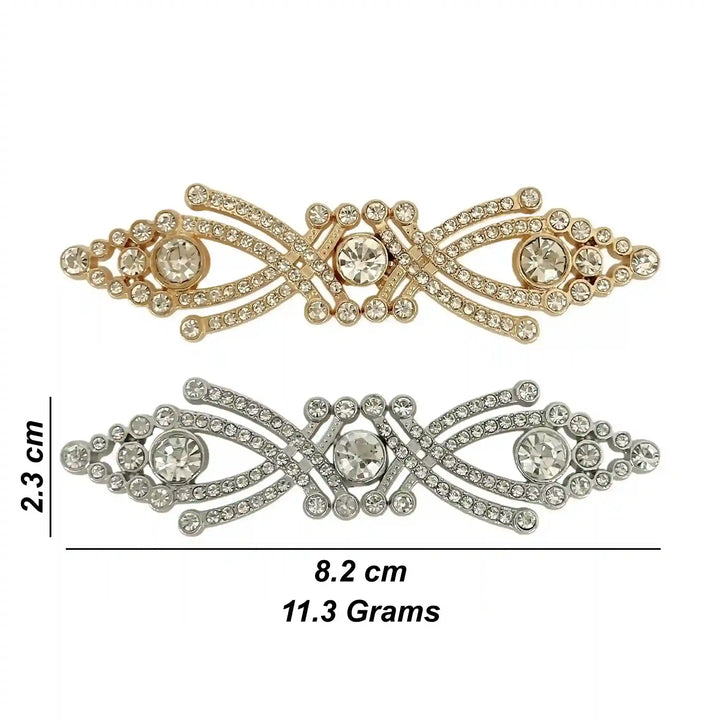 Crystal-Encrusted Metal Frog Closure Buttons