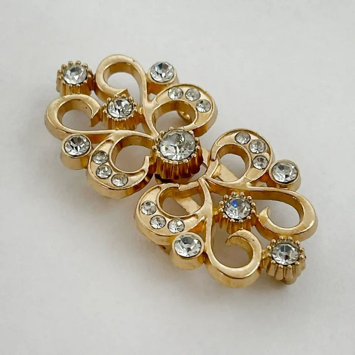 Swarovski-Style Crystal Frog Closure Buttons