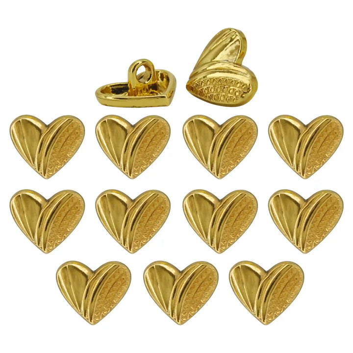 Heart Shape Metal Shirt Buttons