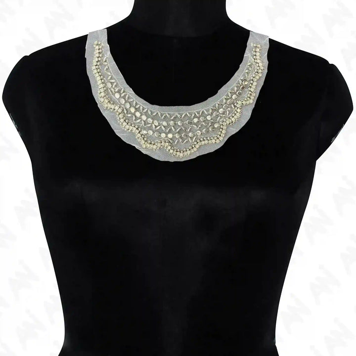Elegant Art Deco Inspired Round Neckline