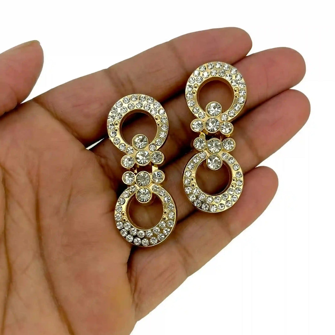Infinity Crystal Link Frog Closure Buttons