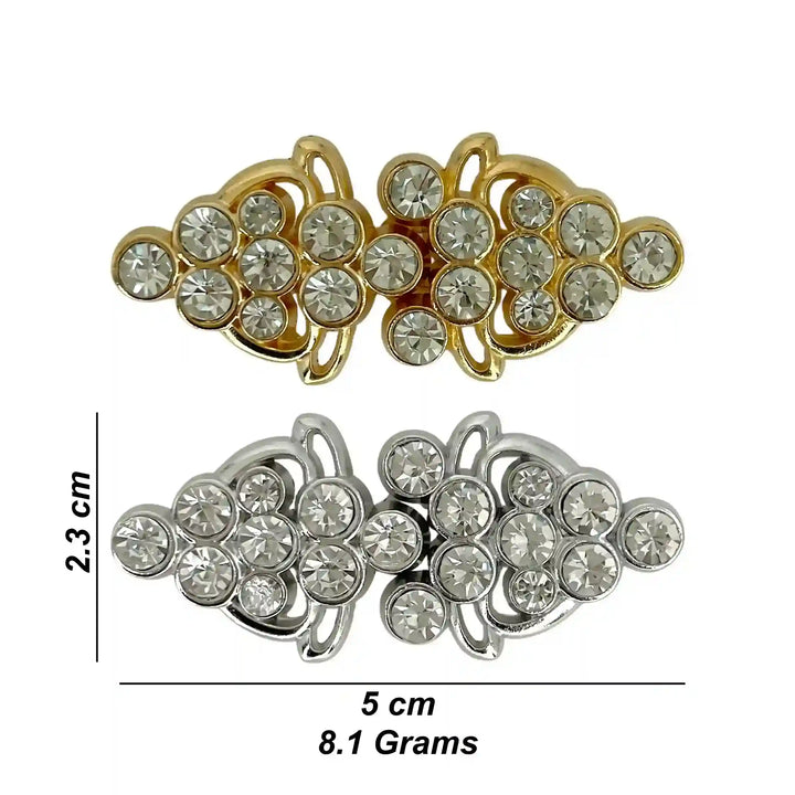 Crystal Cluster Frog Buttons