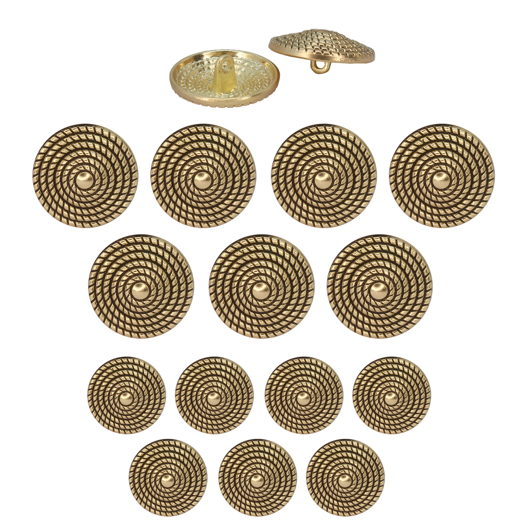 Textured Dome Metal Buttons