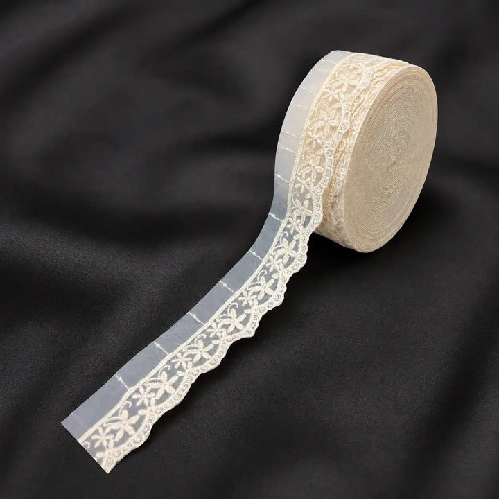 Dainty Starflower Organza Lace | 2 Meters | CE-3