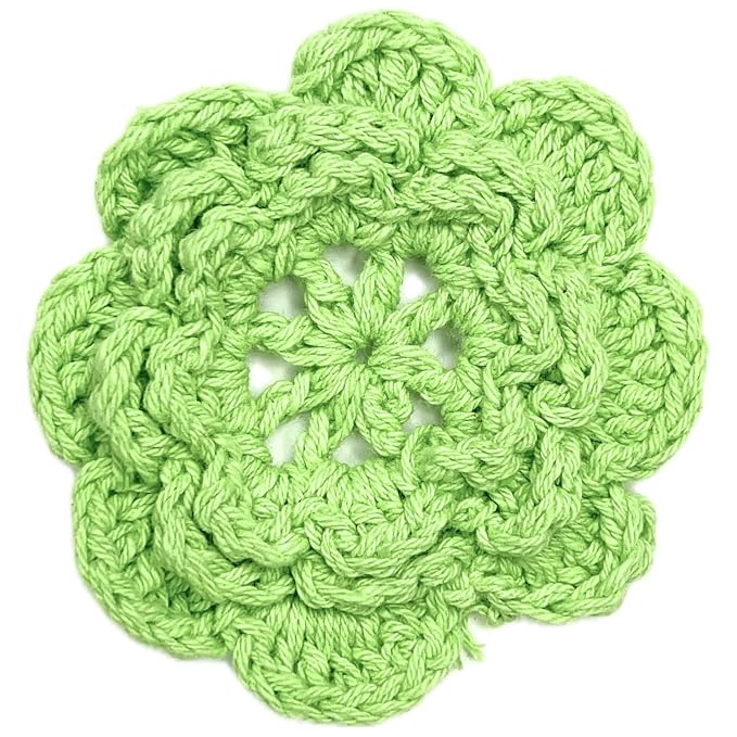 Crochet Flower Sew On Applique Patches