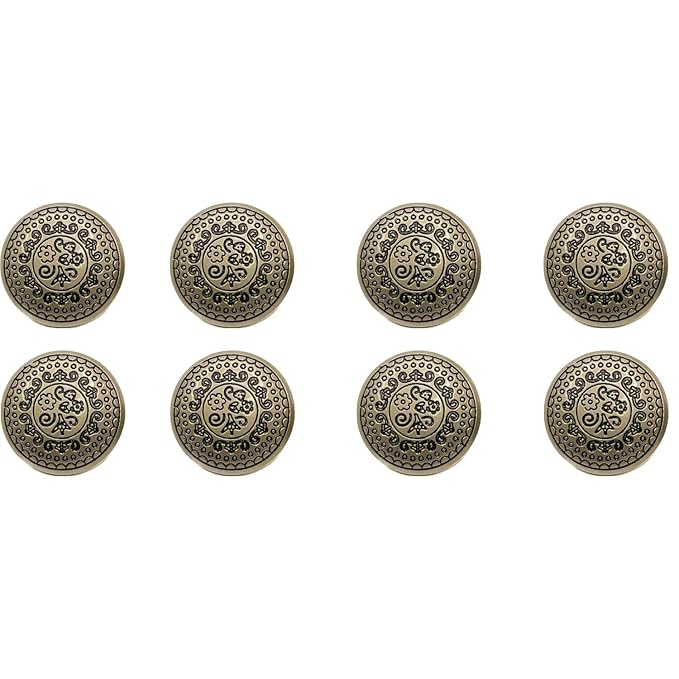 Silver Symphony Metal Buttons