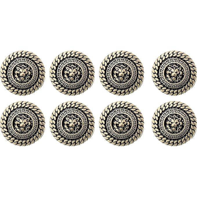 Shimmering Circles Metal Buttons