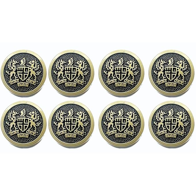 Imperial Icon Design Metal Buttons