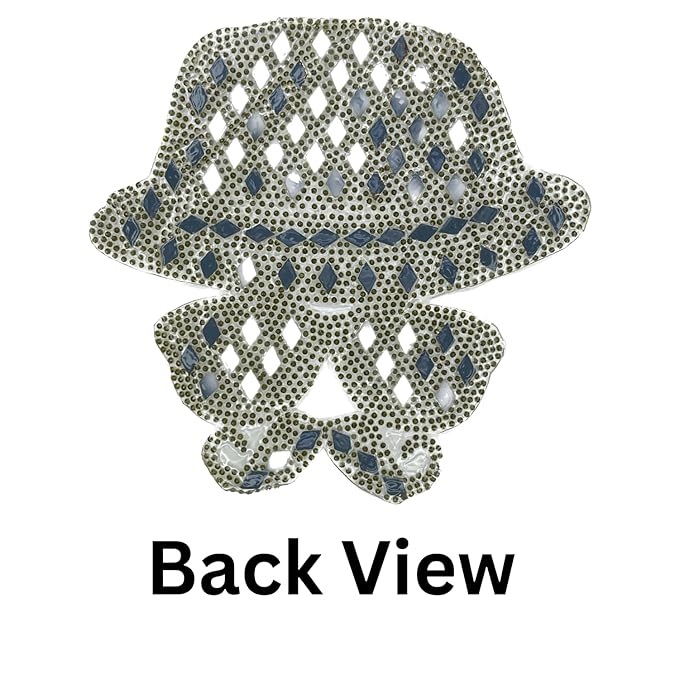 Diamond-Studded Hat & Mustache Patch