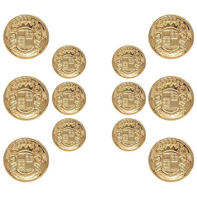 Shiny Gold Metal Buttons