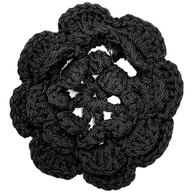 Crochet Flower Sew On Applique Patches