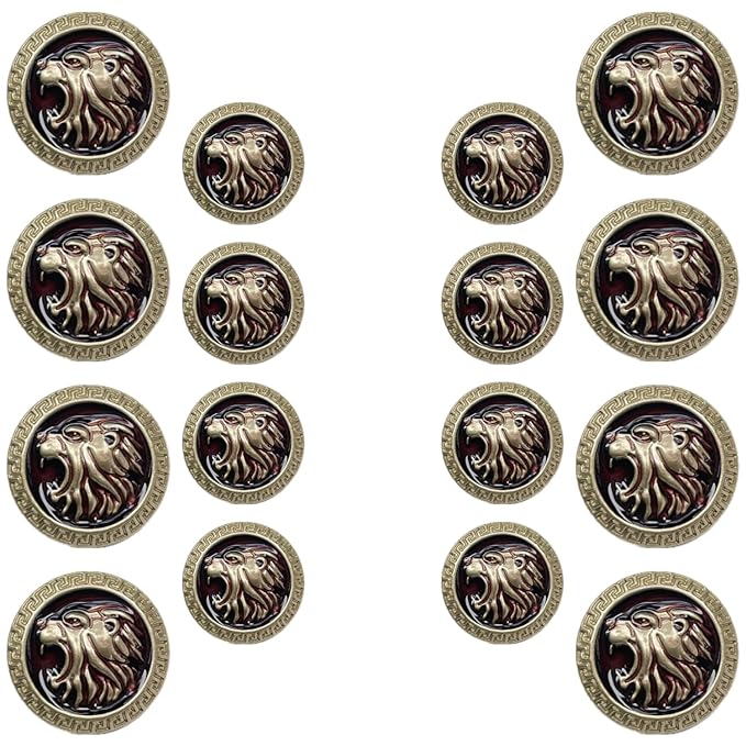 Royal Roars Lion Abs Shank Buttons