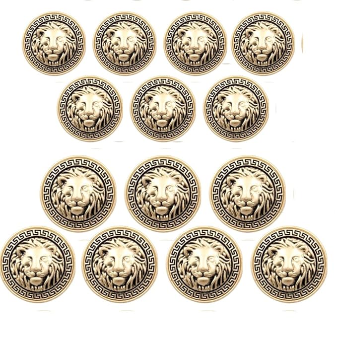 Shimmering Shiny Animal Metal Buttons