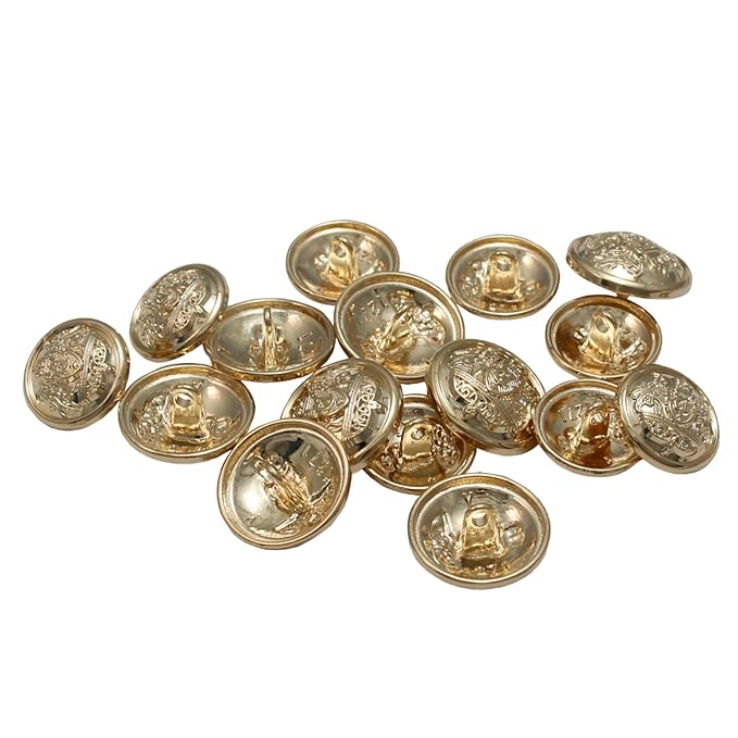 Shiny Gold Metal Buttons