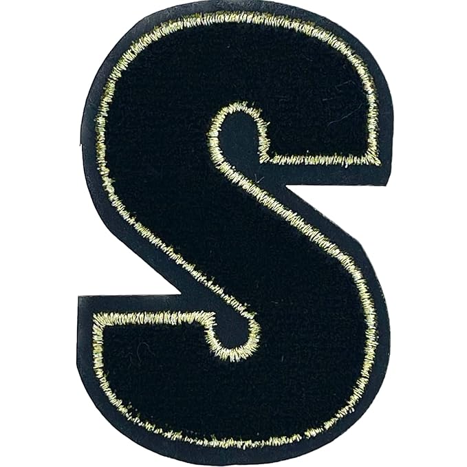 Letter S Hot fix Or Sew Patch