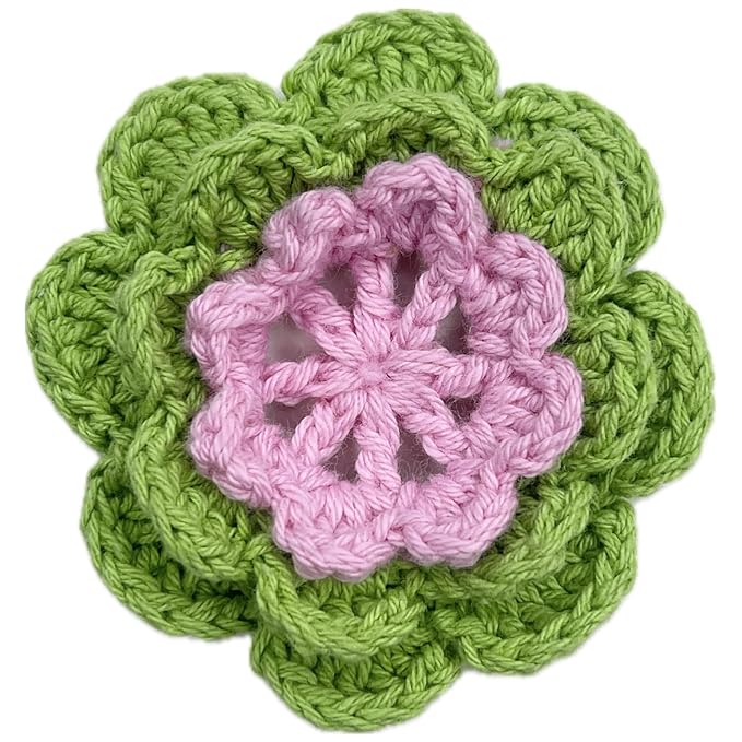 Flower Layered Crochet Sew Patches