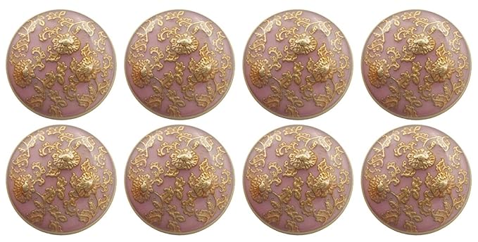 Floral Elegance Metal Buttons