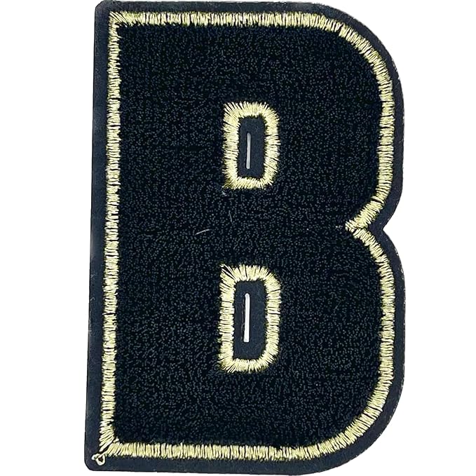 Letter I Hot fix Or Sew Patch