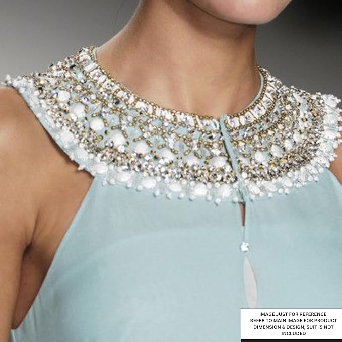 Pearl Lace Knot Style Neckline